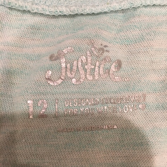 Blue striped juniors T-shirt. - Picture 3 of 3